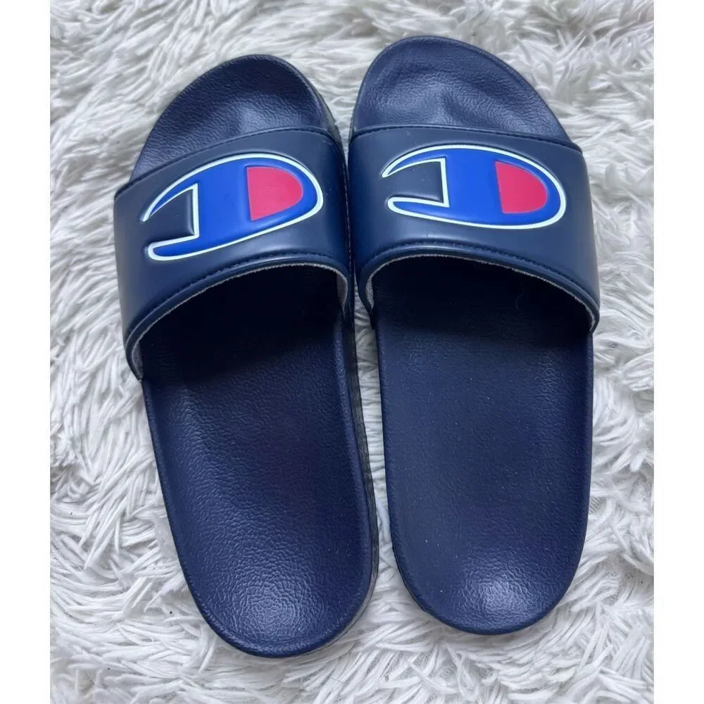 BNWOT Blue Champion Slides Size 2 Boys